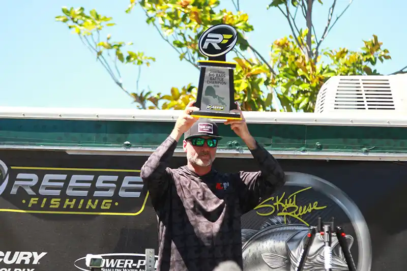 Chad Frie with tournament trophy